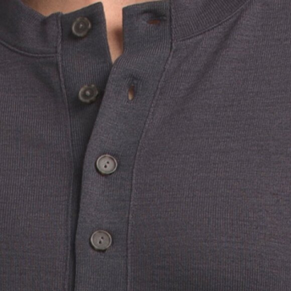 VINCE Elbow Sleeve Henley Neck Top - Picture 3 of 3